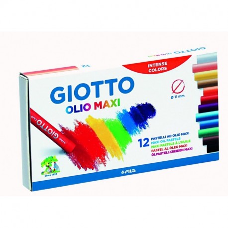 Giotto 293000 - Pack de 12 pásteles al óleo