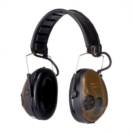 3M Peltor SportTac, Orejeras de protección, protector auditivo, 26 dB, plegable, 1 unidad/caja, Verde Green 