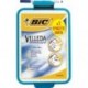 BiC Velleda - Pizarra escolar de doble cara 19 x 26 cm, con rotulador , color blanco