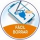 BiC Velleda - Pizarra escolar de doble cara 19 x 26 cm, con rotulador , color blanco