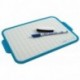 BiC Velleda - Pizarra escolar de doble cara 19 x 26 cm, con rotulador , color blanco