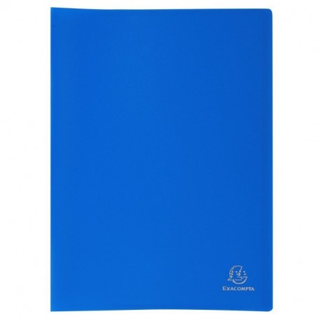 Exacompta 8582E - Carpeta de 80 fundas PVC, A4, color azul