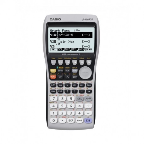 CASIO FX-9860GII - Calculadora gráfica, 21.2 x 91.5 x 184 mm, plateado