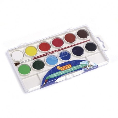 Jovi-724987 Estuche con 12 Acuarelas, 800