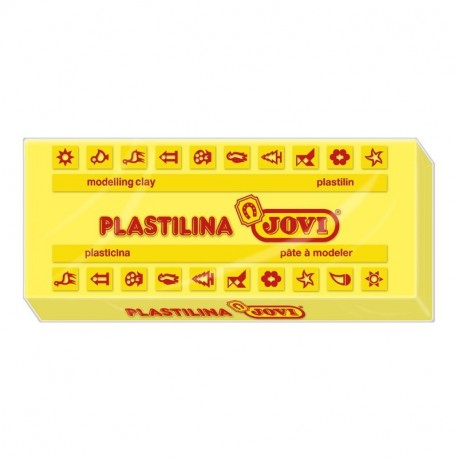 Jovi - Caja de plastilina, 15 pastillas 150 g, color amarillo 7102 