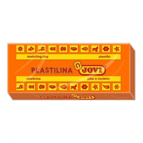 Jovi - Caja de plastilina, 15 Pastillas 150 g, Color Naranja 7104 