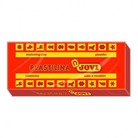 Jovi - Caja de plastilina, 15 Pastillas 150 g, Color Rojo 7105 
