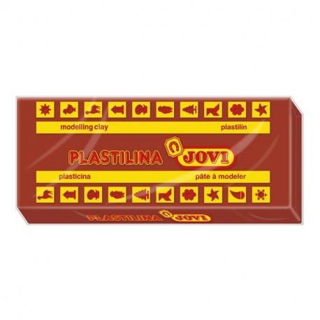 Jovi - Caja de plastilina, 15 Pastillas 150 g, Color marrón 7109 