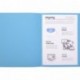 Exacompta 420010E - Lote de 100 Subcarpetas Forever® 180, Color Azul