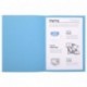 Exacompta 420010E - Lote de 100 Subcarpetas Forever® 180, Color Azul