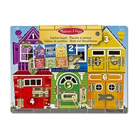 Melissa & Doug - Tablero de pestillos 13785 