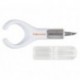 Fiskars Mini Cúter de Precisión con Cuchilla Pivotante, Metal y Plástico, Blanco, 3.4x2.3x9.6 cm