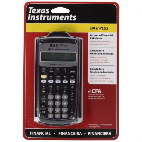 Baii Plus Texas Instruments - Calculadora bolsillo, Científico, Negro 