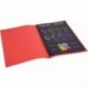 Exacompta 800012E - Lote de 100 Subcarpetas Rock"S 80, Color Rojo