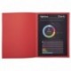 Exacompta 800012E - Lote de 100 Subcarpetas Rock"S 80, Color Rojo