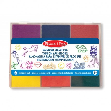 Melissa & Doug - Almohadilla para estampar de arco iris 11637 