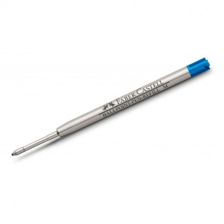 Faber-Castell - Cartucho de tinta de recambio para bolígrafo punta media , color azul, 1 unidad