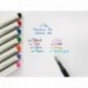 Pilot - V-PEN - Juego de plumas estilográficas desechables 6 unidades, 0,5 mm, 6 colores 