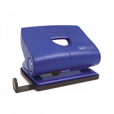 Rapesco 820-P - Perforadora de 2 agujeros, 22 hojas de capacidad, color azul