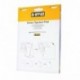 Bi-Office - Bloc de papel para reuniones, blanco liso, 585 x 500 mm, 20 hojas