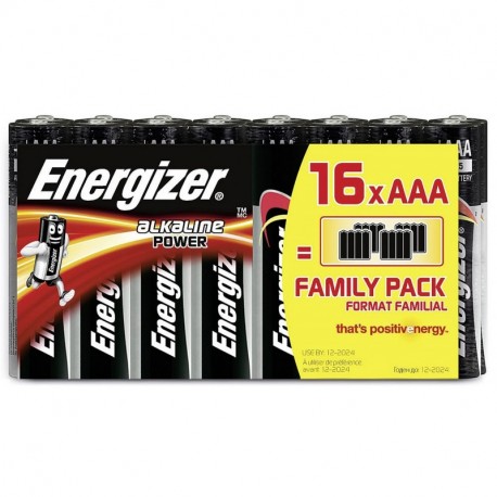 Energizer 944251 - Pilas alcalinas AAA, pack de 16 unidades