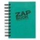 Clairefontaine 8353C Zap Book - Cuaderno de dibujo espiral doble, vertical, 11 x 15 cm, 160 hojas, 80 g, en blanco , color b