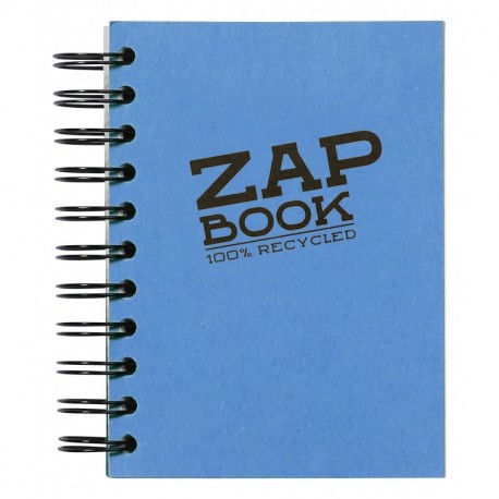 Clairefontaine 8353C Zap Book - Cuaderno de dibujo espiral doble, vertical, 11 x 15 cm, 160 hojas, 80 g, en blanco , color b