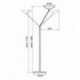 Aluminor LIBERT 4*N - Lámpara de pie halógena madera y metal, articulada, altura regulable, 330 W , diseño moderno, colores 
