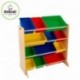 KidKraft 16774 Estantería infantil Sort It and Store It con 12 contenedores para almacenaje, muebles para salas de juego y do