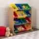 KidKraft 16774 Estantería infantil Sort It and Store It con 12 contenedores para almacenaje, muebles para salas de juego y do