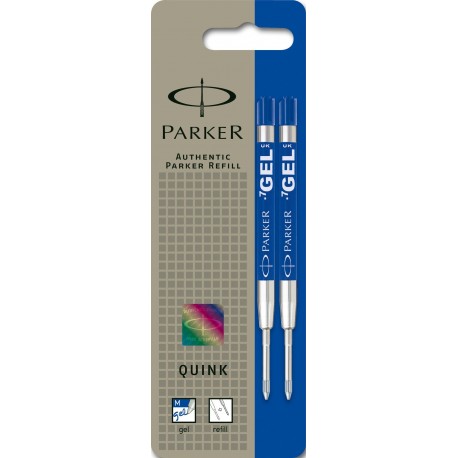 Parker QINK - Minas de repuesto para bolígrafo de tinta gel, tinta azul