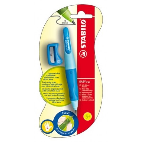 Stabilo EASYergo - Lápiz rectrácil 3,15 mm, para zurdos , color azul