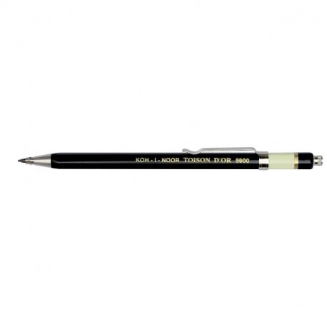 Koh-I-Noor Toison Dor 5900 - Portaminas de metal, 1 unidad, color negro