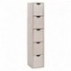 Zeller 13195 - Cajonera de abedul con 5 cajones, 21 x 16 x 86 cm, color natural