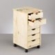 Zeller 13183 - Cajonera con ruedas madera de pino, 34 x 39 x 65 cm 