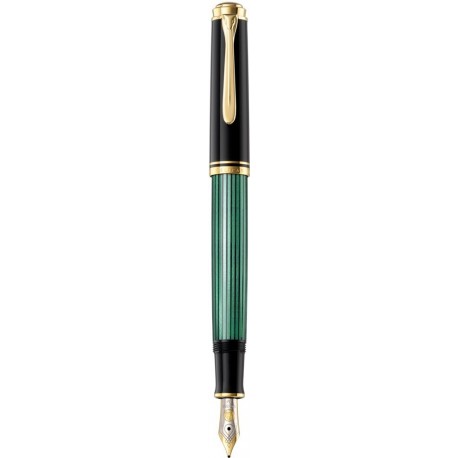 Pelikan Souverän M400 - Pluma estilográfica, color negro y verde