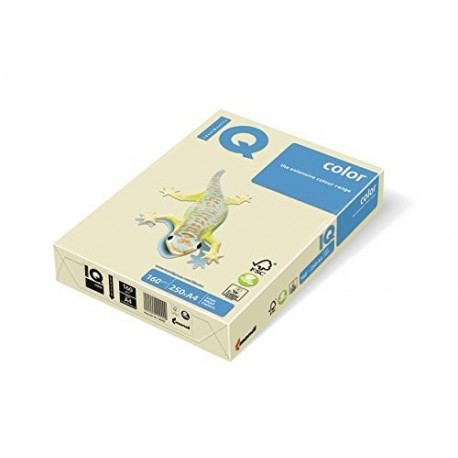 IQ 129920 - Pack de 250 hojas de papel multifunción, A4, 160 gr, color vainilla