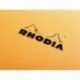 Rhodia 16200C - Bloc de notas perforados 80 hojas, A5, 14.8 x 21 cm , color naranja