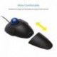 Kensington K72337EU Orbit Mouse - Ratón Ergonómico con Cable y Anillo de Desplazamiento, Compatible con Windows y Macos, Negr