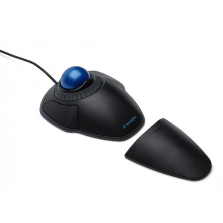 Kensington K72337EU Orbit Mouse - Ratón Ergonómico con Cable y Anillo de Desplazamiento, Compatible con Windows y Macos, Negr