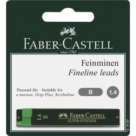 Faber-Castell - Minas para portaminas 1,4 mm 2 unidades 