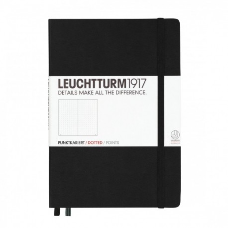 Notizbuch Medium A5 dotted schwarz