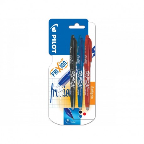 Pilot Frixion - Rotulador de bola con tinta borrable 3 unidades , varios, color es