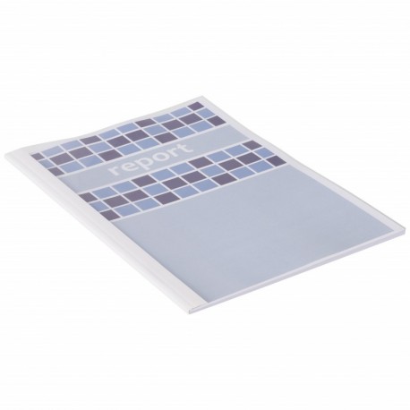 GBC - Tapas de encuadernación térmica estándar 25 unidades, 1.5 mm , color blanco