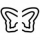 Wedo 168424 - Perforador grande con forma de mariposa doble