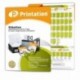 1200 etiquetas autoadhesivas sobre hojas a4-support 97 x 42,3 mm blanco 