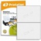 Universal y enviar de 200 etiquetas 210 x 148,5 mm-blanc – 100 hojas A4 3655 1 x 2