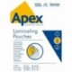Fellowes Apex - Pack de 100 fundas de plastificar, formato A4, 100 micras