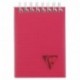 Clairefontaine 328665C - Bloc de escritura con doble espiral y tapa de PP, microperforado, Linicolor, DIN A7, 80 hojas, 90g,c