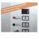 Etiquetas 63,5 x 33,9 mm resistente a la intemperie transparentes A4 - 3 x 8 pcs/lado - 240 etiquetas de poliéster